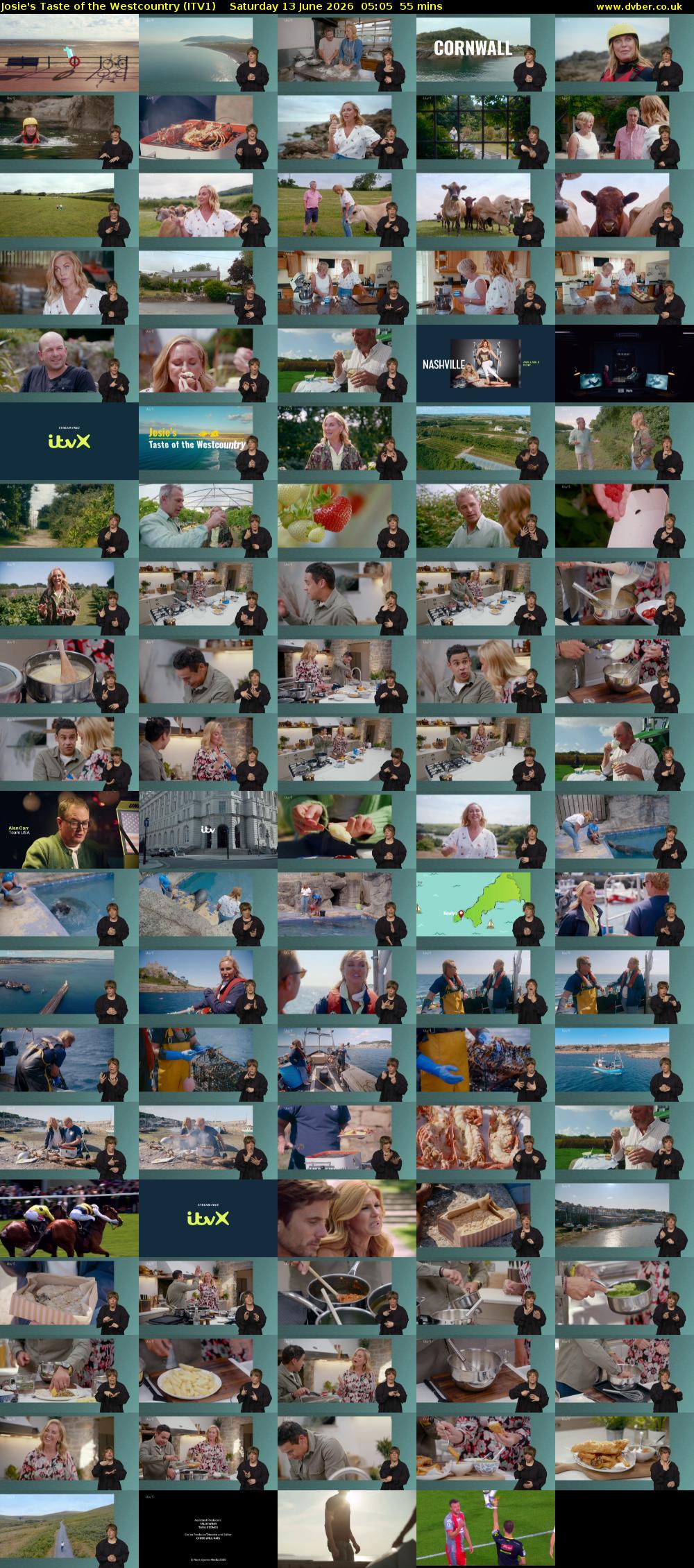Josie's Taste of the Westcountry (ITV1) Saturday 13 June 2026 05:05 - 06:00