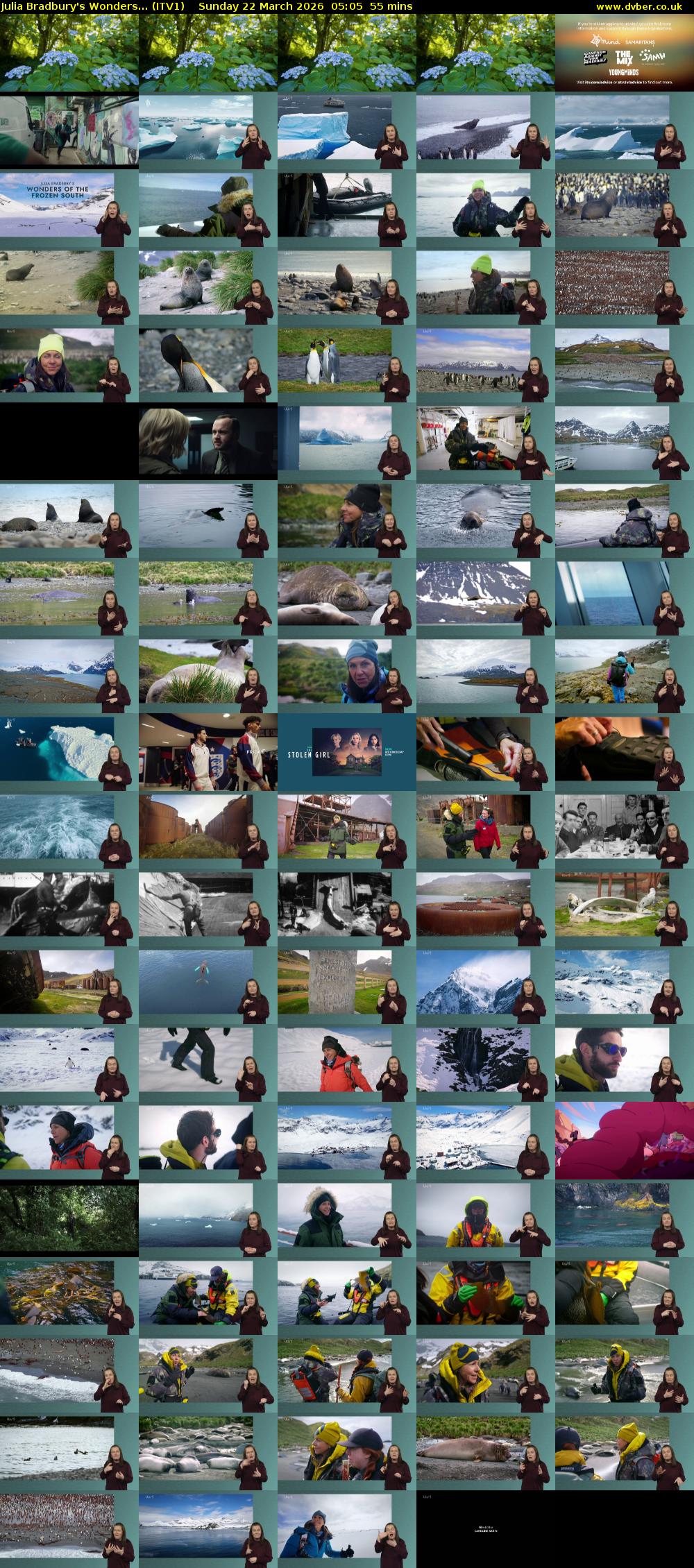 Julia Bradbury's Wonders... (ITV1) Sunday 22 March 2026 05:05 - 06:00