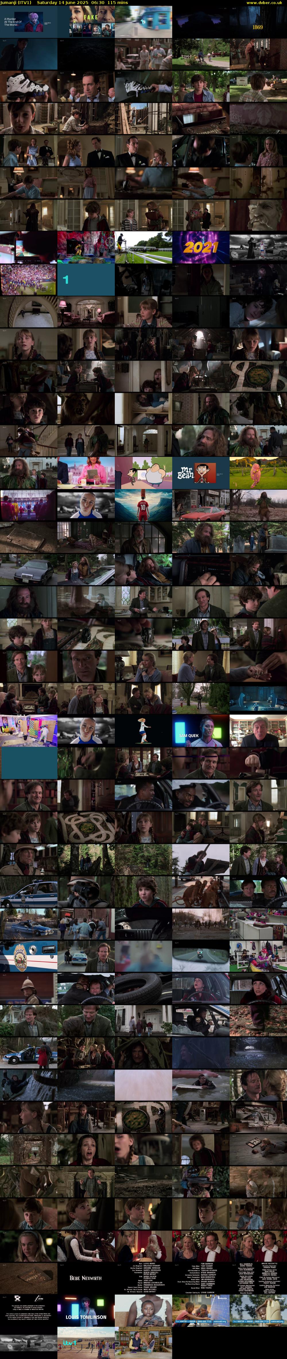 Jumanji (ITV1) Saturday 14 June 2025 06:30 - 08:25