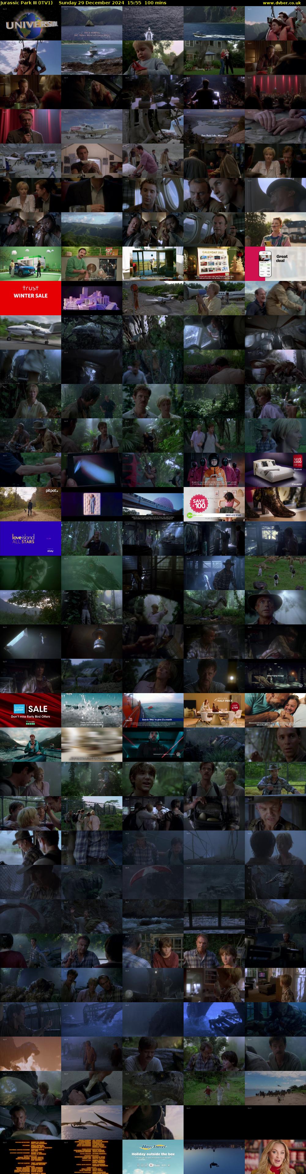 Jurassic Park III (ITV1) Sunday 29 December 2024 15:55 - 17:35