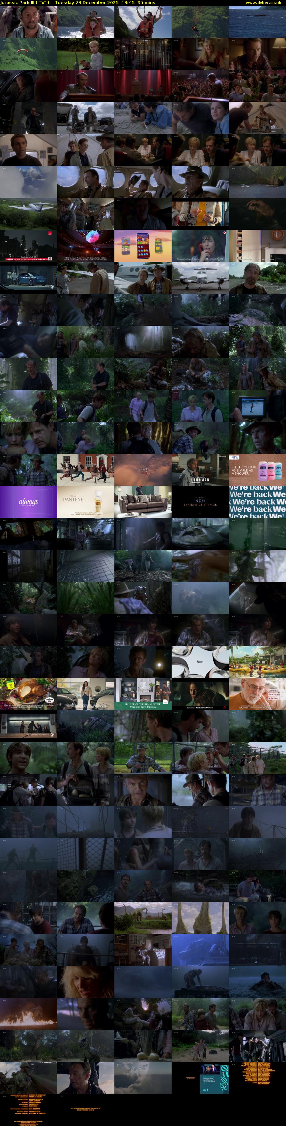 Jurassic Park III (ITV1) Tuesday 23 December 2025 13:45 - 15:20