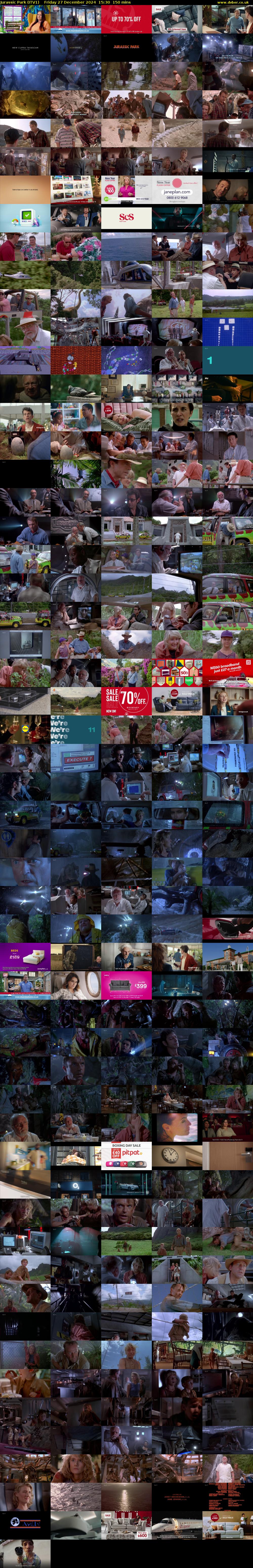 Jurassic Park (ITV1) Friday 27 December 2024 15:30 - 18:00
