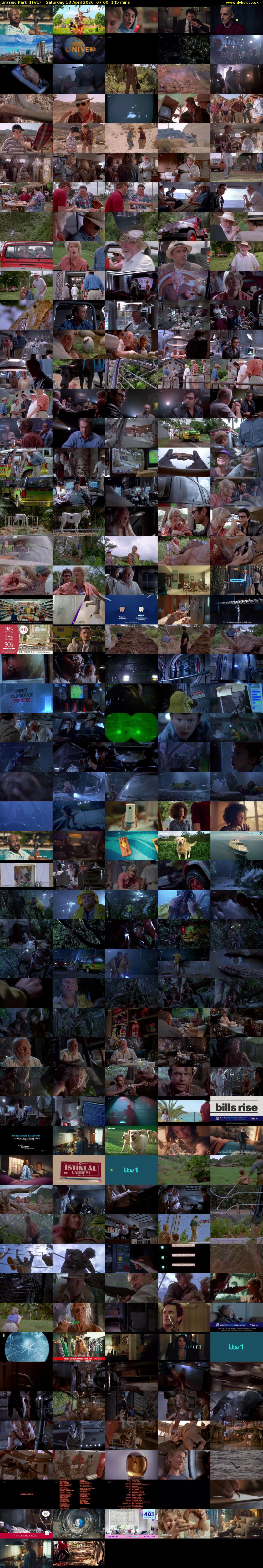 Jurassic Park (ITV1) Saturday 18 April 2026 07:00 - 09:25