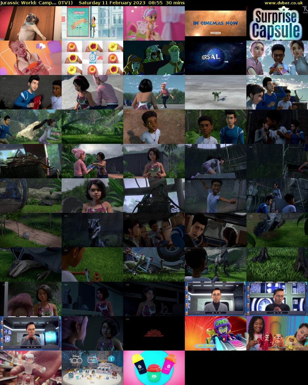 Jurassic World: Camp... (ITV1) Saturday 11 February 2023 08:55 - 09:25