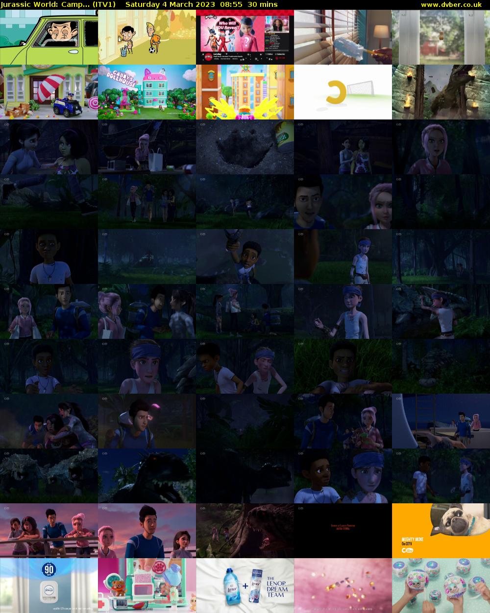 Jurassic World: Camp... (ITV1) Saturday 4 March 2023 08:55 - 09:25
