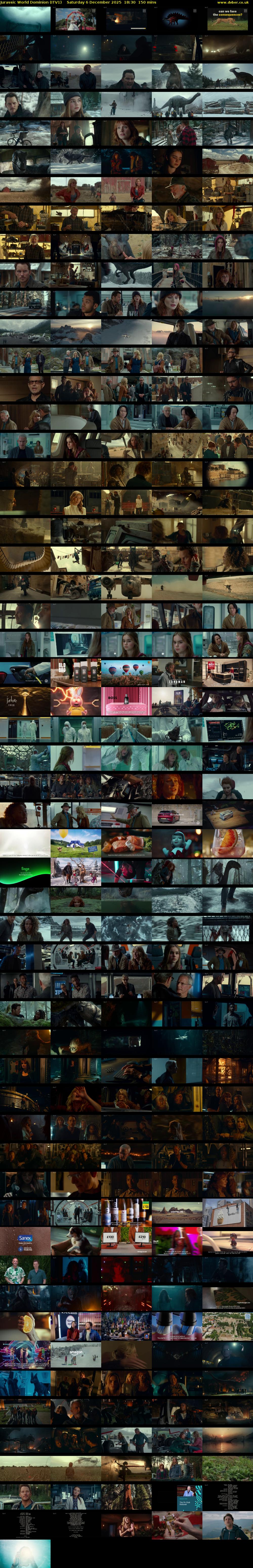 Jurassic World Dominion (ITV1) Saturday 6 December 2025 18:30 - 21:00