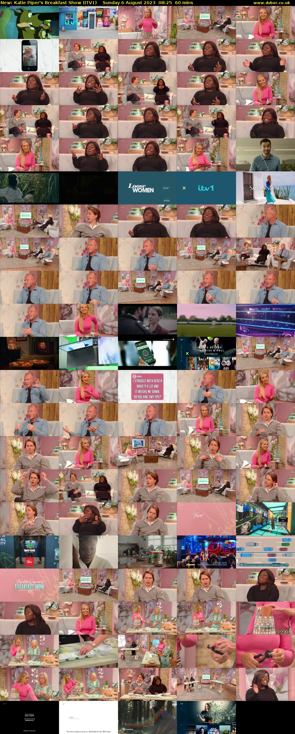 Katie Piper's Breakfast Show (ITV1) Sunday 6 August 2023 08:25 - 09:25