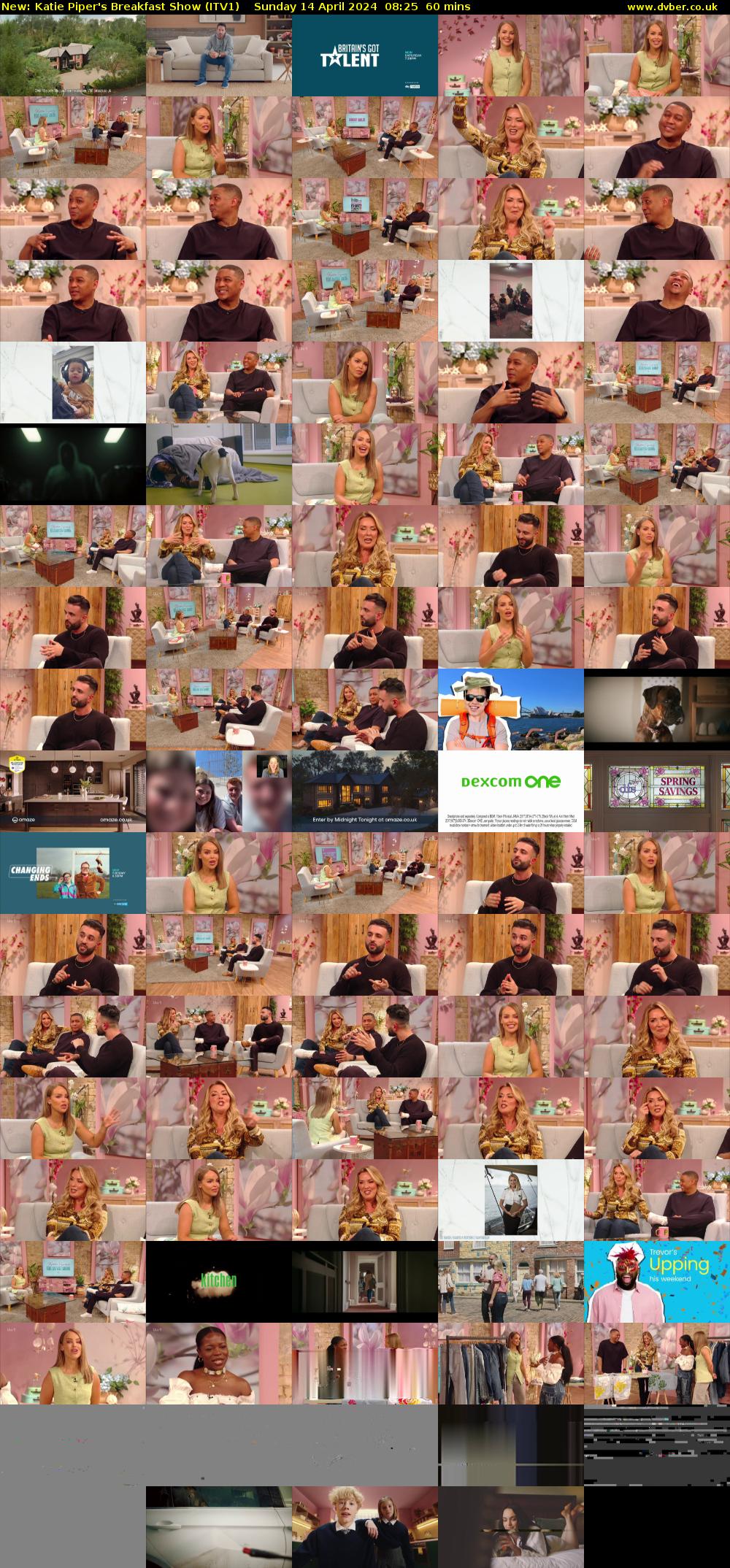 Katie Piper's Breakfast Show (ITV1) Sunday 14 April 2024 08:25 - 09:25