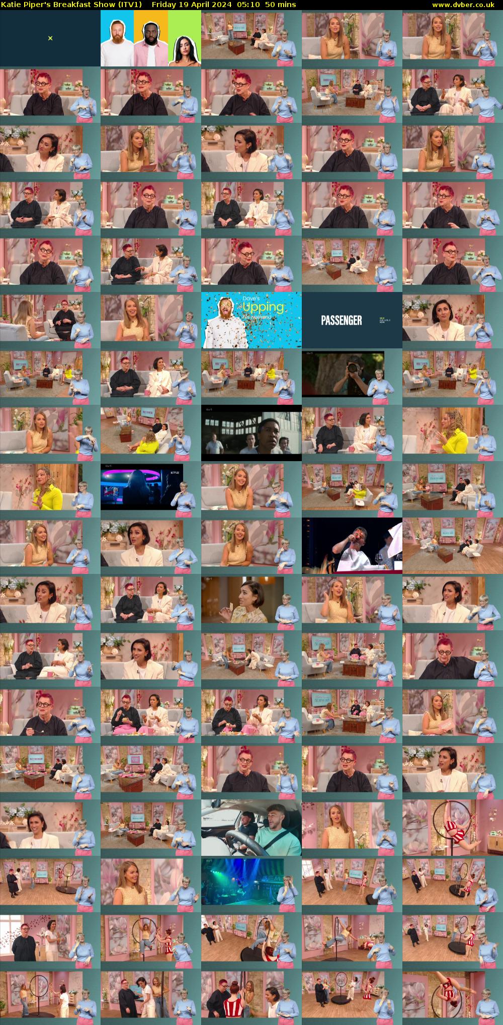 Katie Piper's Breakfast Show (ITV1) Friday 19 April 2024 05:10 - 06:00