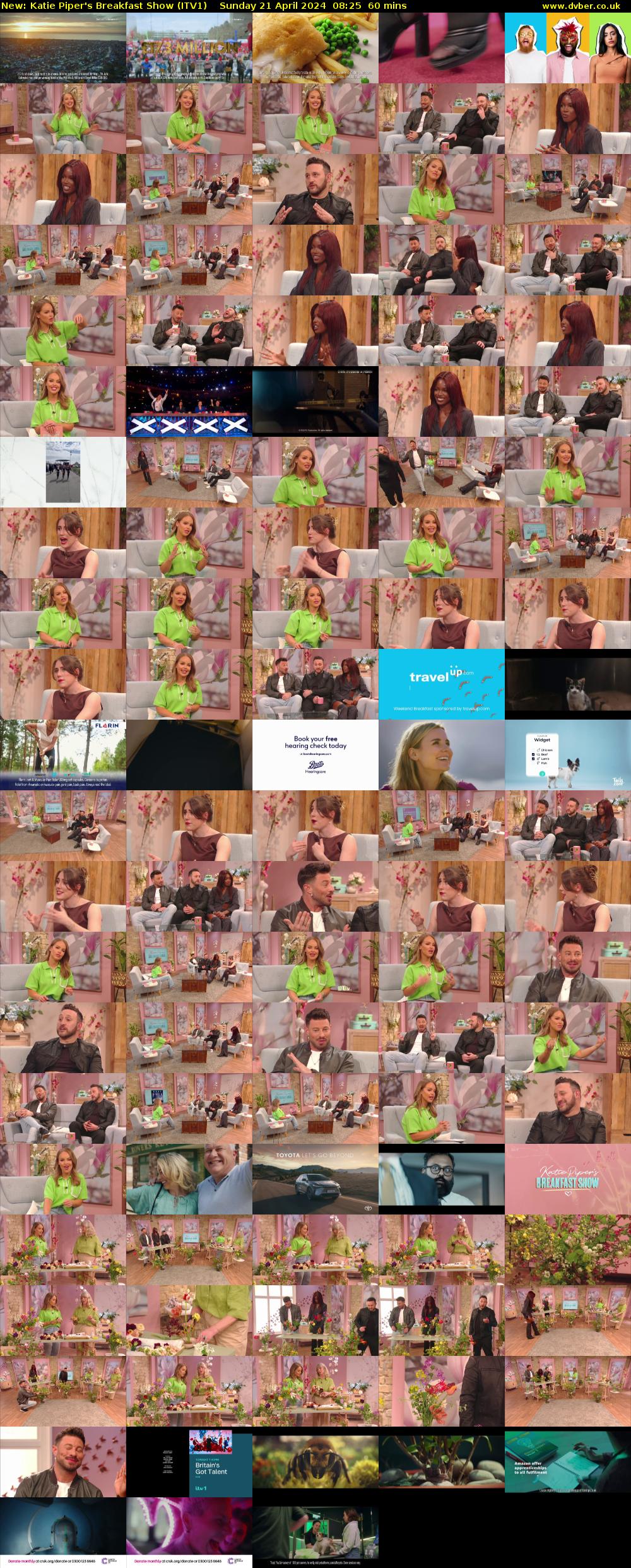 Katie Piper's Breakfast Show (ITV1) Sunday 21 April 2024 08:25 - 09:25