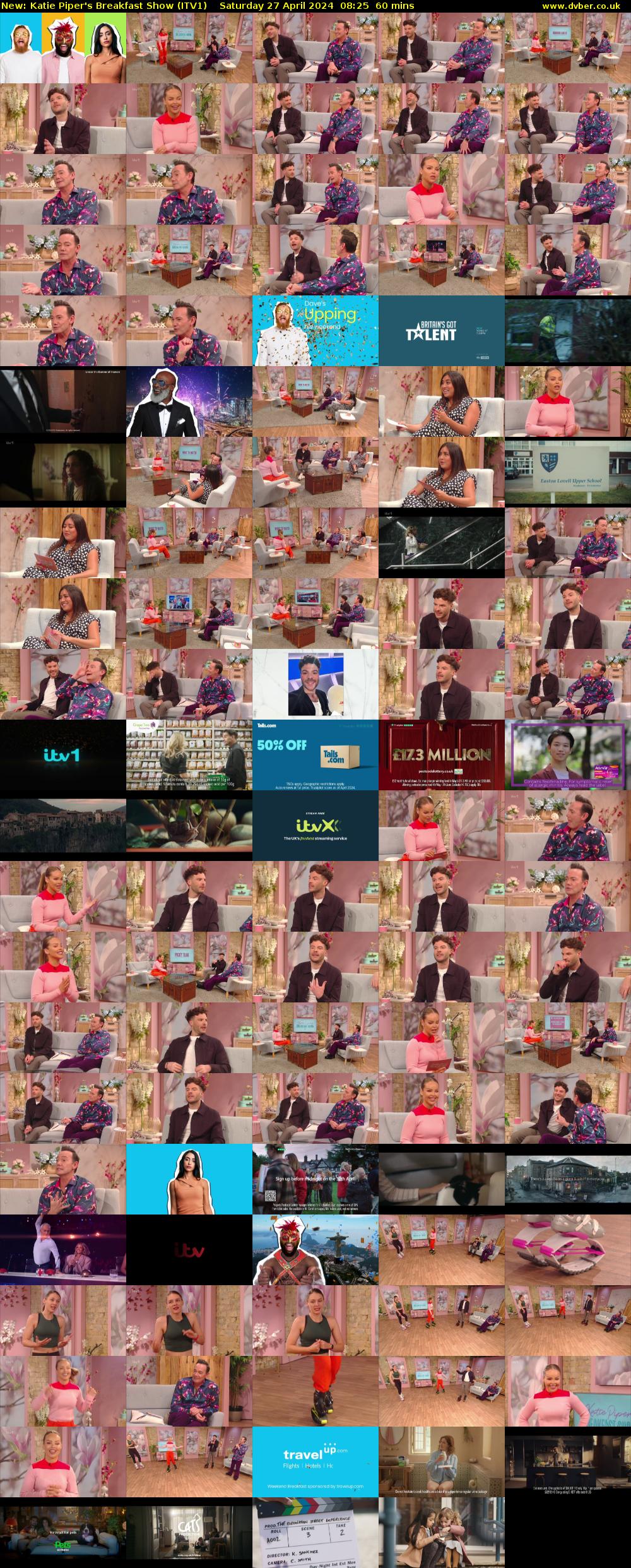 Katie Piper's Breakfast Show (ITV1) Saturday 27 April 2024 08:25 - 09:25
