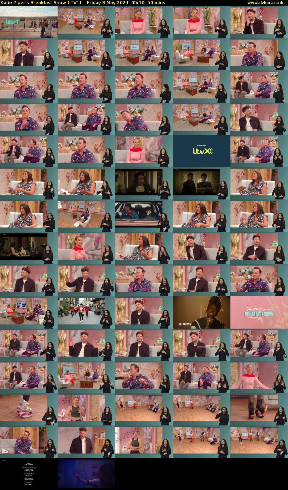 Katie Piper's Breakfast Show (ITV1) Friday 3 May 2024 05:10 - 06:00