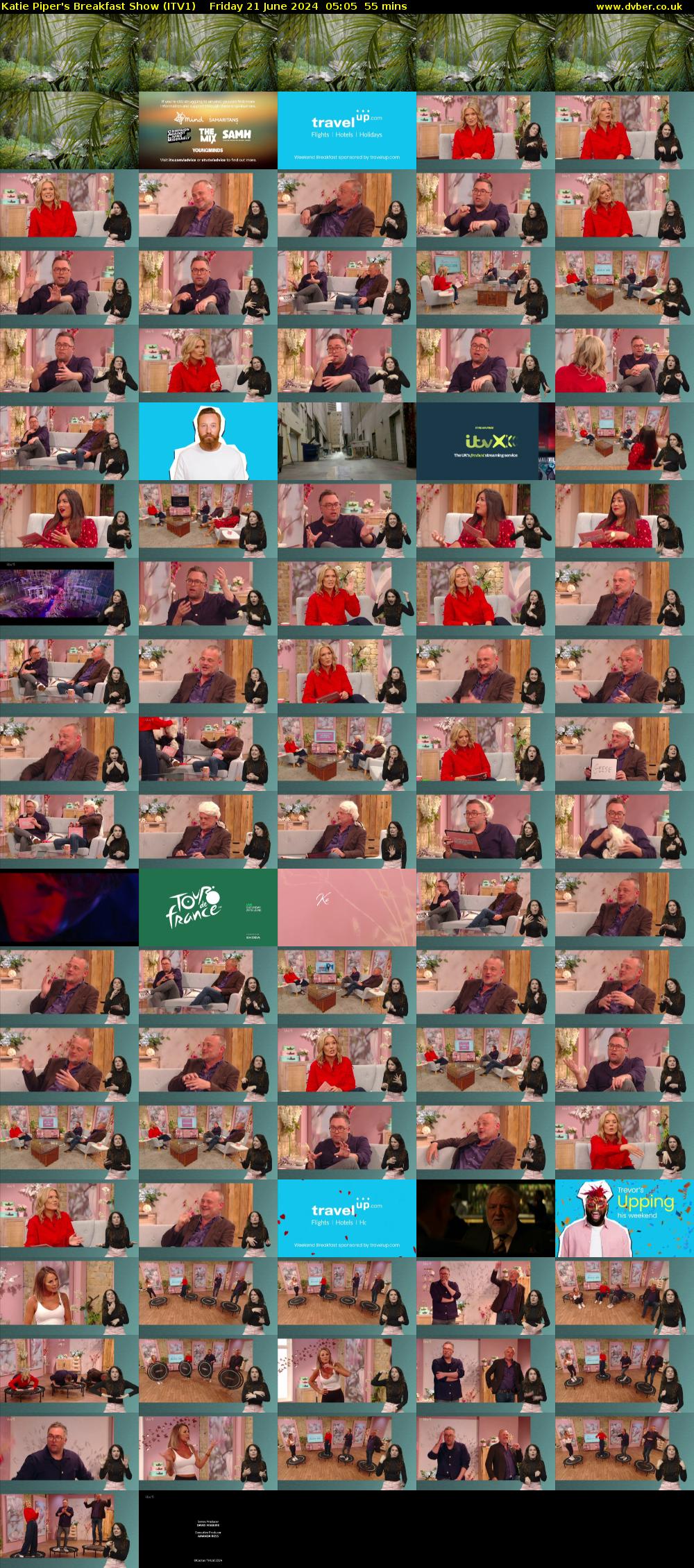 Katie Piper's Breakfast Show (ITV1) Friday 21 June 2024 05:05 - 06:00