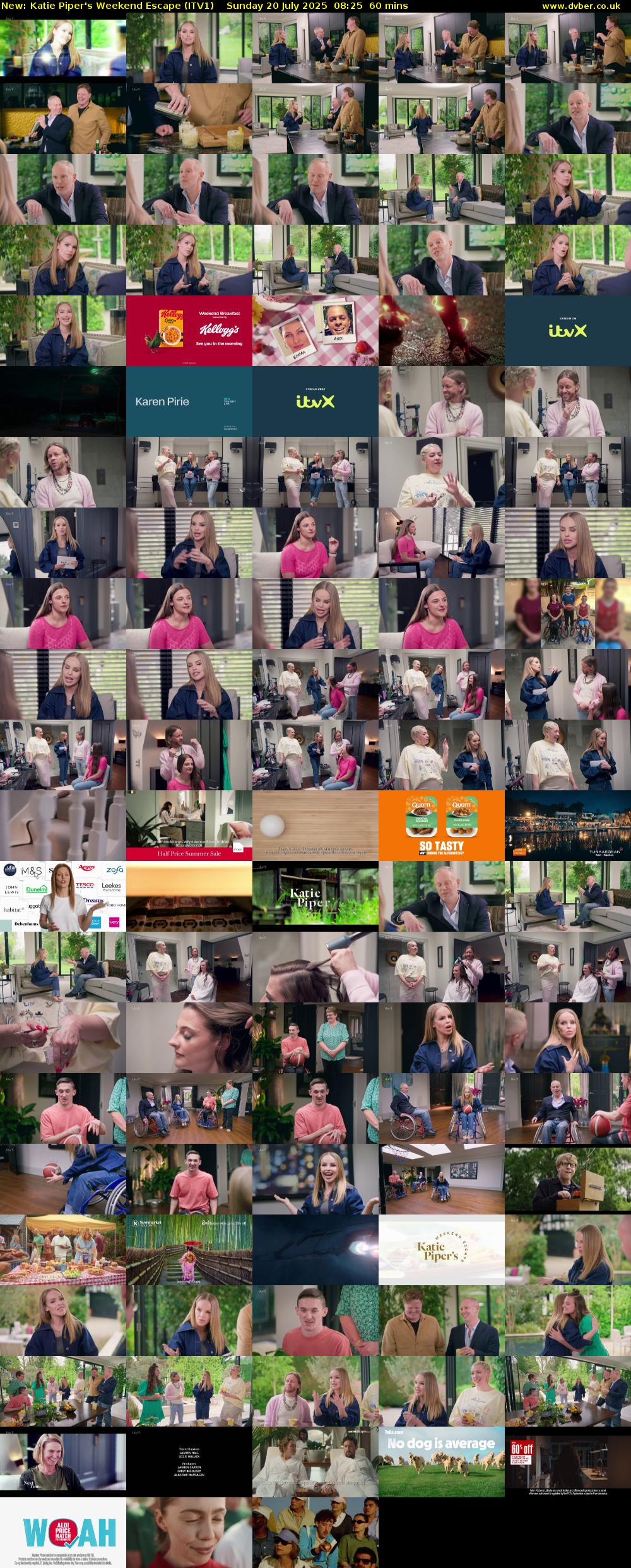 Katie Piper's Weekend Escape (ITV1) Sunday 20 July 2025 08:25 - 09:25