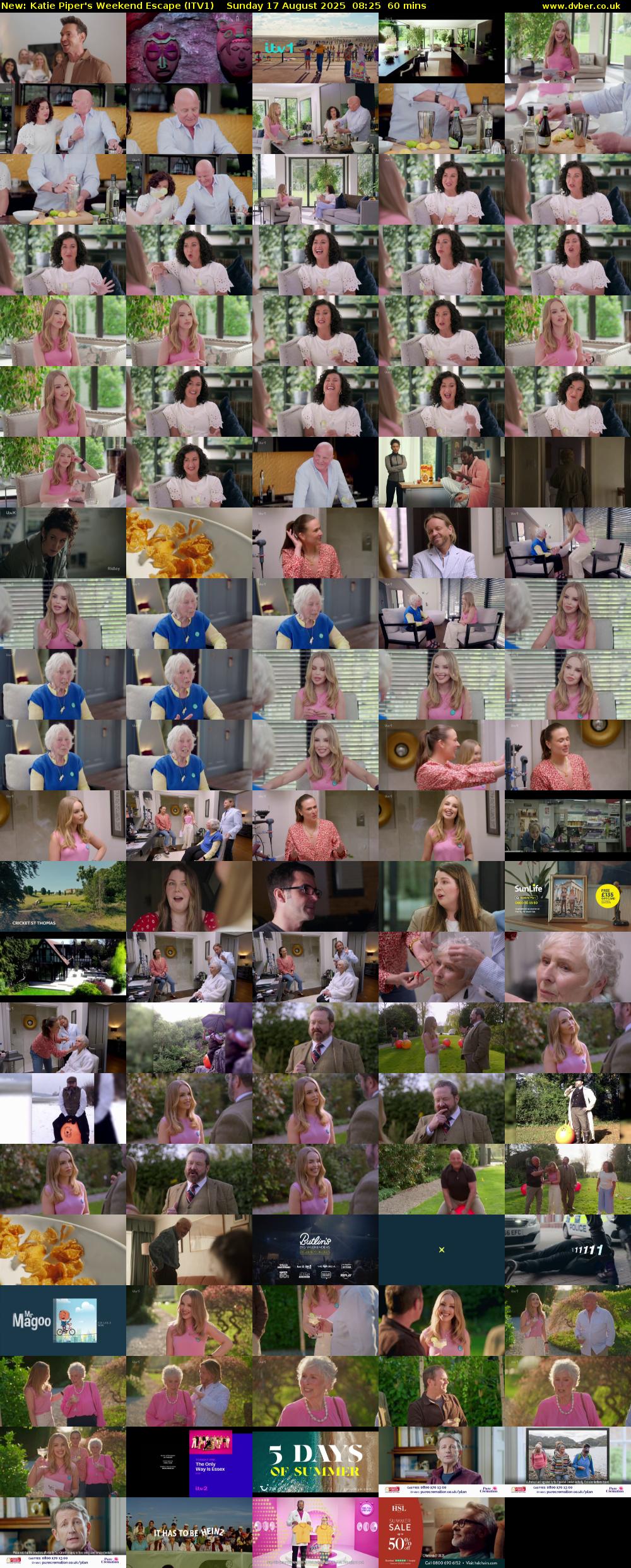 Katie Piper's Weekend Escape (ITV1) Sunday 17 August 2025 08:25 - 09:25