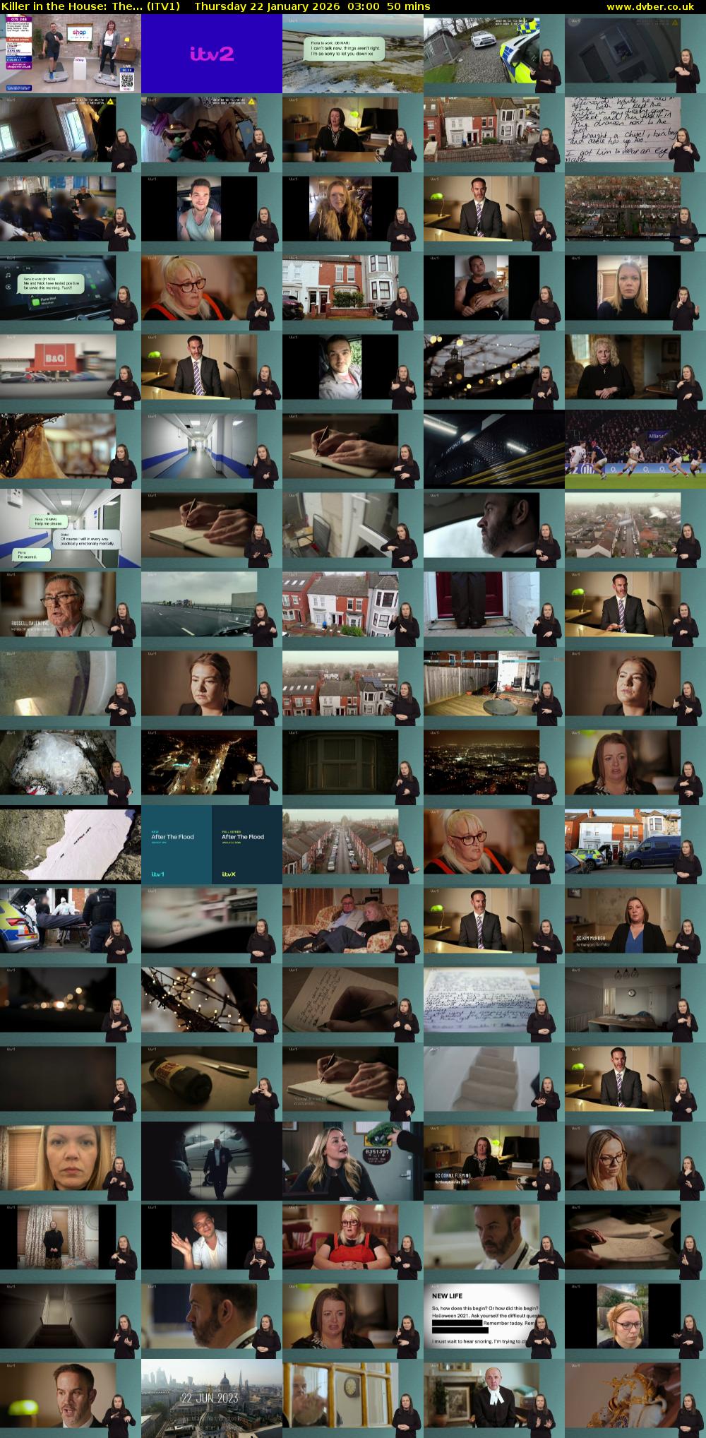 Killer in the House: The... (ITV1) Thursday 22 January 2026 03:00 - 03:50