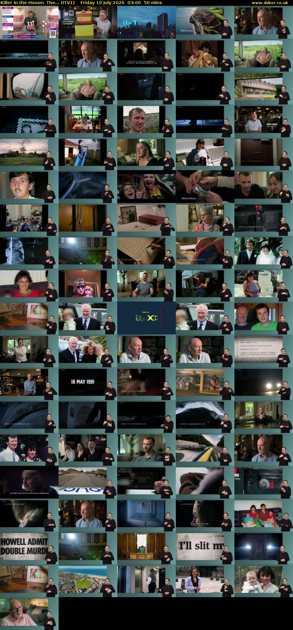 Killer in the House: The... (ITV1) Friday 10 July 2026 03:00 - 03:50