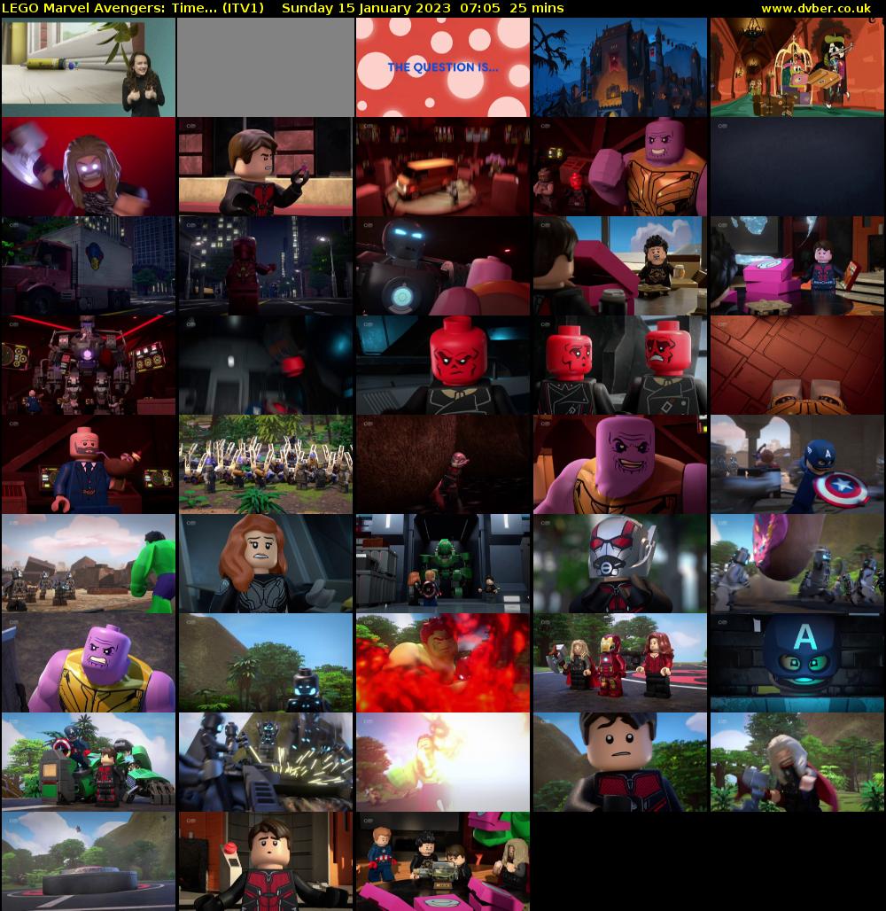 LEGO Marvel Avengers: Time... (ITV1) Sunday 15 January 2023 07:05 - 07:30