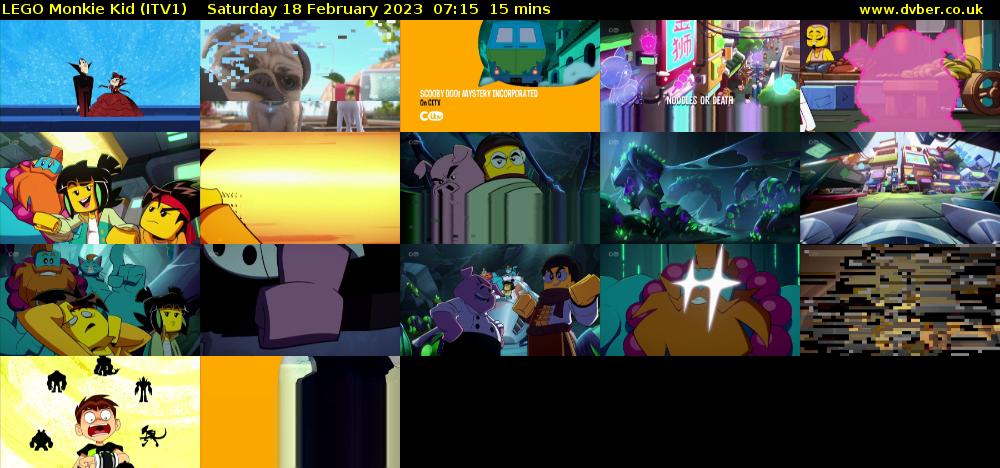 LEGO Monkie Kid (ITV1) Saturday 18 February 2023 07:15 - 07:30