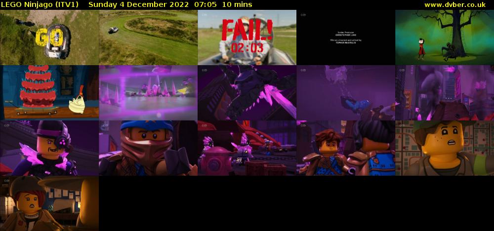 LEGO Ninjago (ITV1) Sunday 4 December 2022 07:05 - 07:15