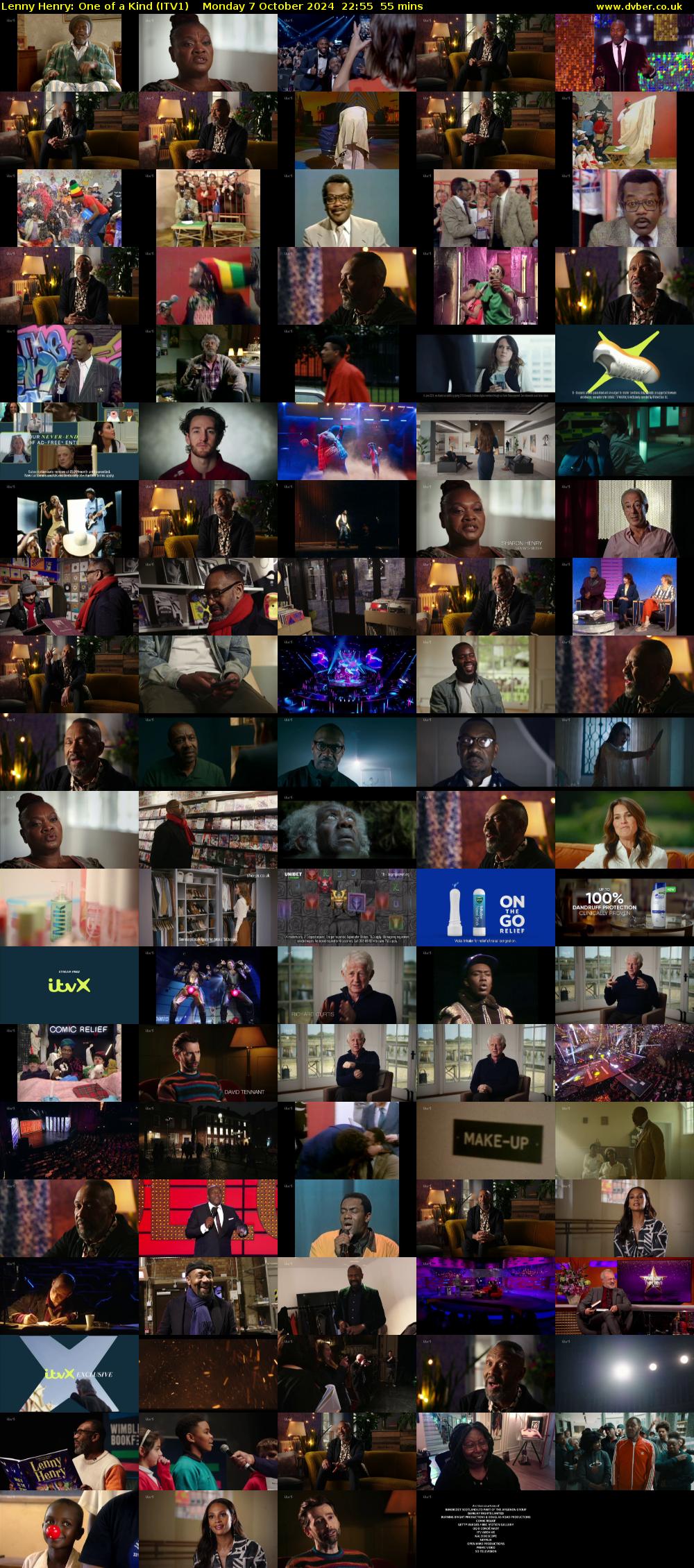 Lenny Henry: One of a Kind (ITV1) Monday 7 October 2024 22:55 - 23:50