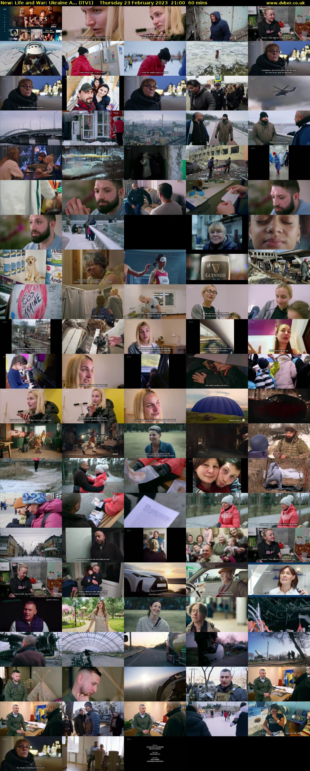Life and War: Ukraine A... (ITV1) Thursday 23 February 2023 21:00 - 22:00