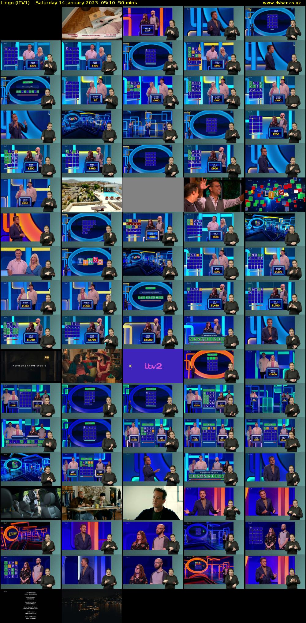 Lingo (ITV1) Saturday 14 January 2023 05:10 - 06:00