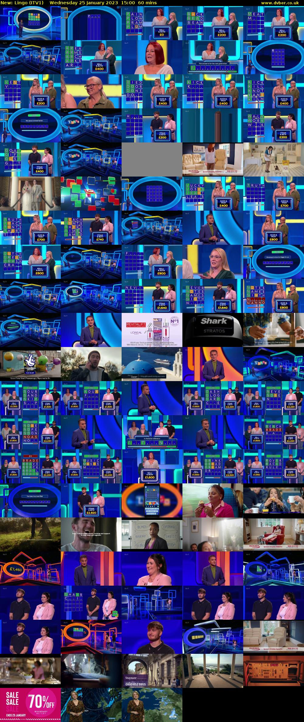 Lingo (ITV1) Wednesday 25 January 2023 15:00 - 16:00