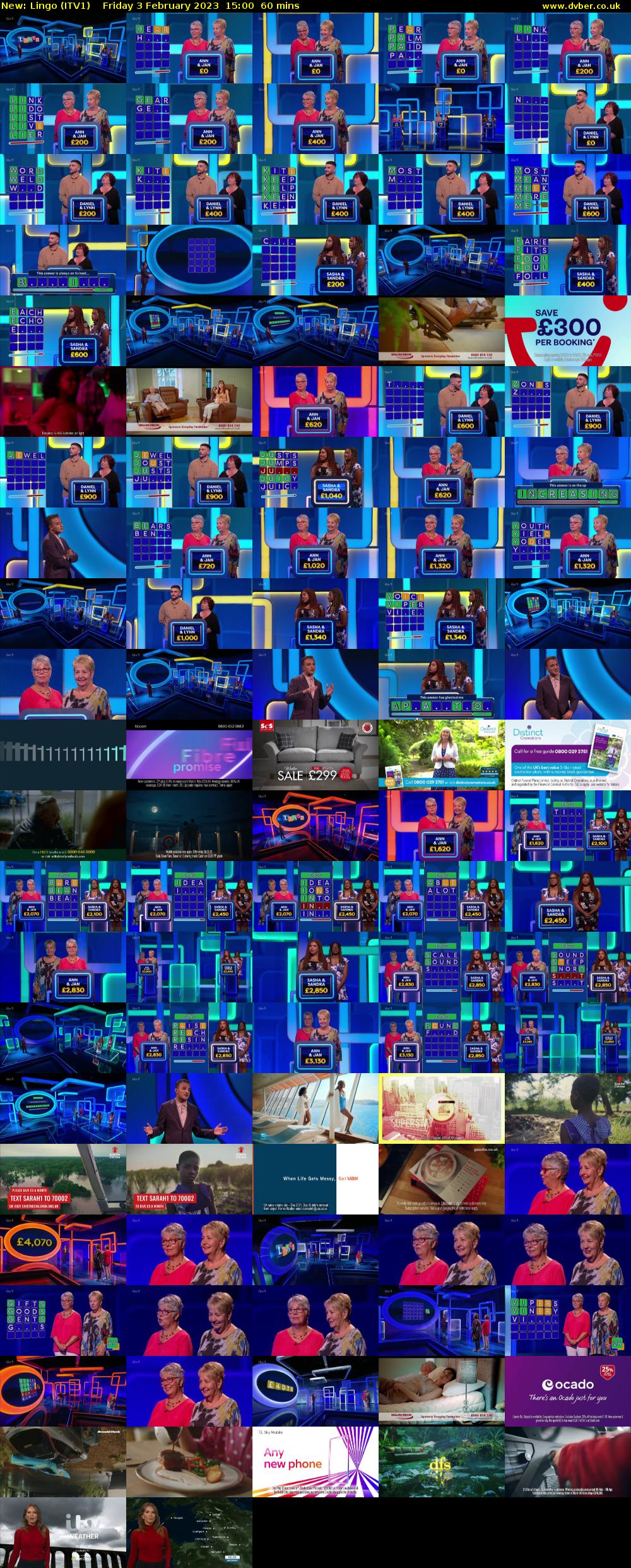 Lingo (ITV1) Friday 3 February 2023 15:00 - 16:00