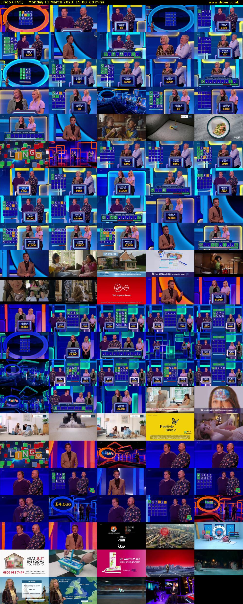 Lingo (ITV1) Monday 13 March 2023 15:00 - 16:00