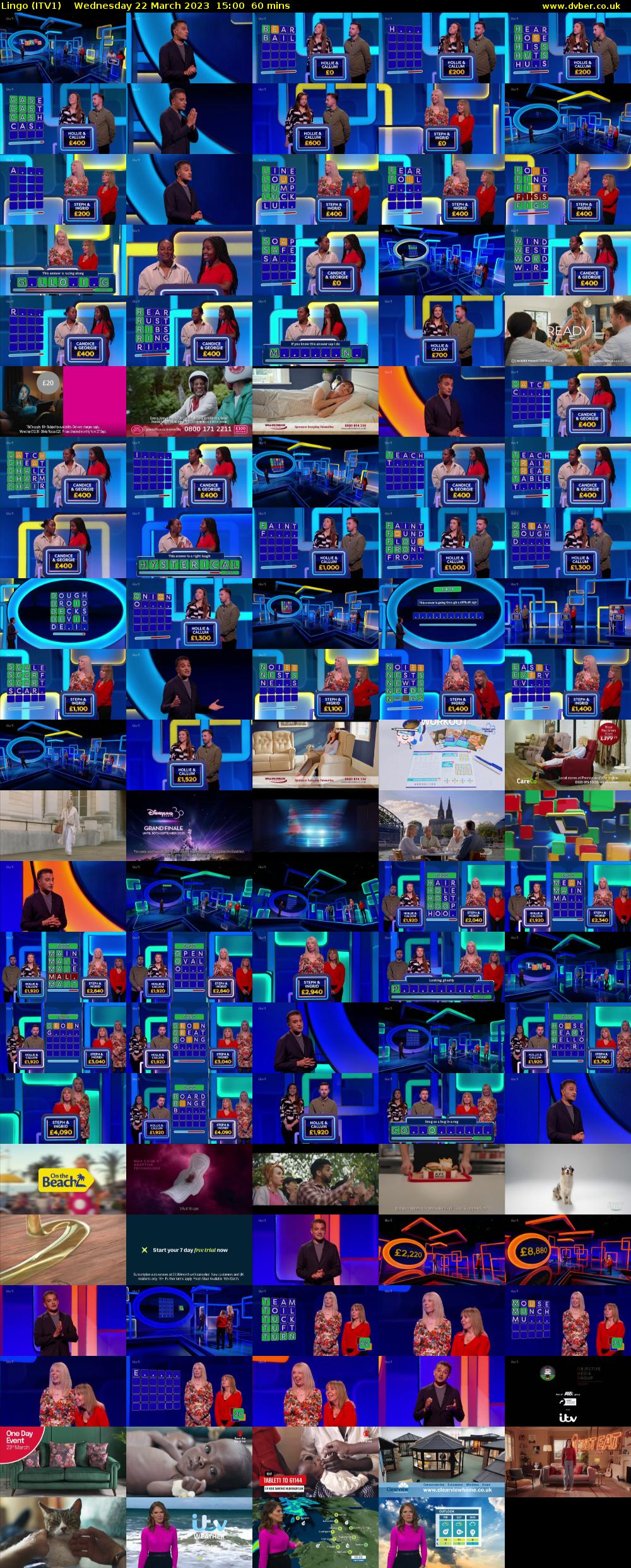 Lingo (ITV1) Wednesday 22 March 2023 15:00 - 16:00
