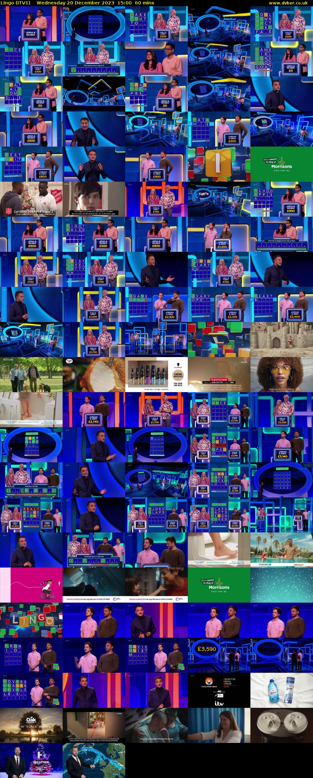 Lingo (ITV1) Wednesday 20 December 2023 15:00 - 16:00