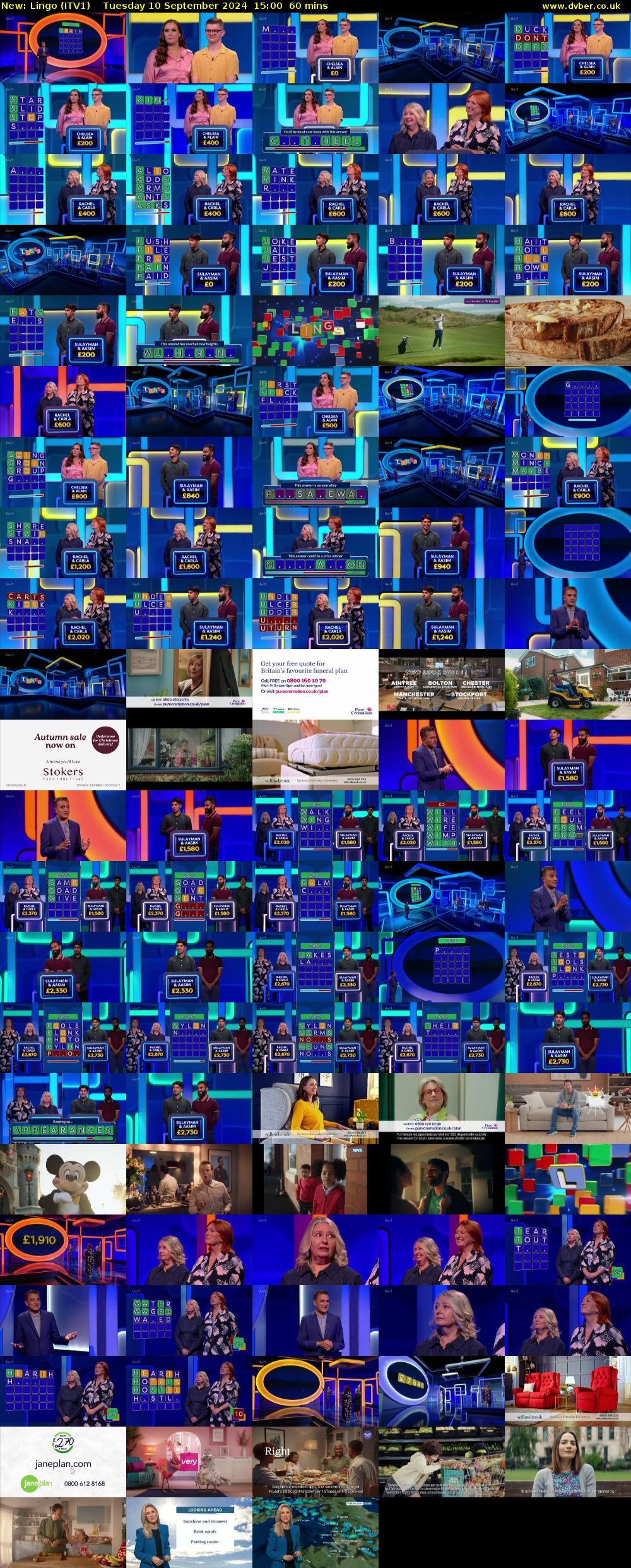 Lingo (ITV1) Tuesday 10 September 2024 15:00 - 16:00