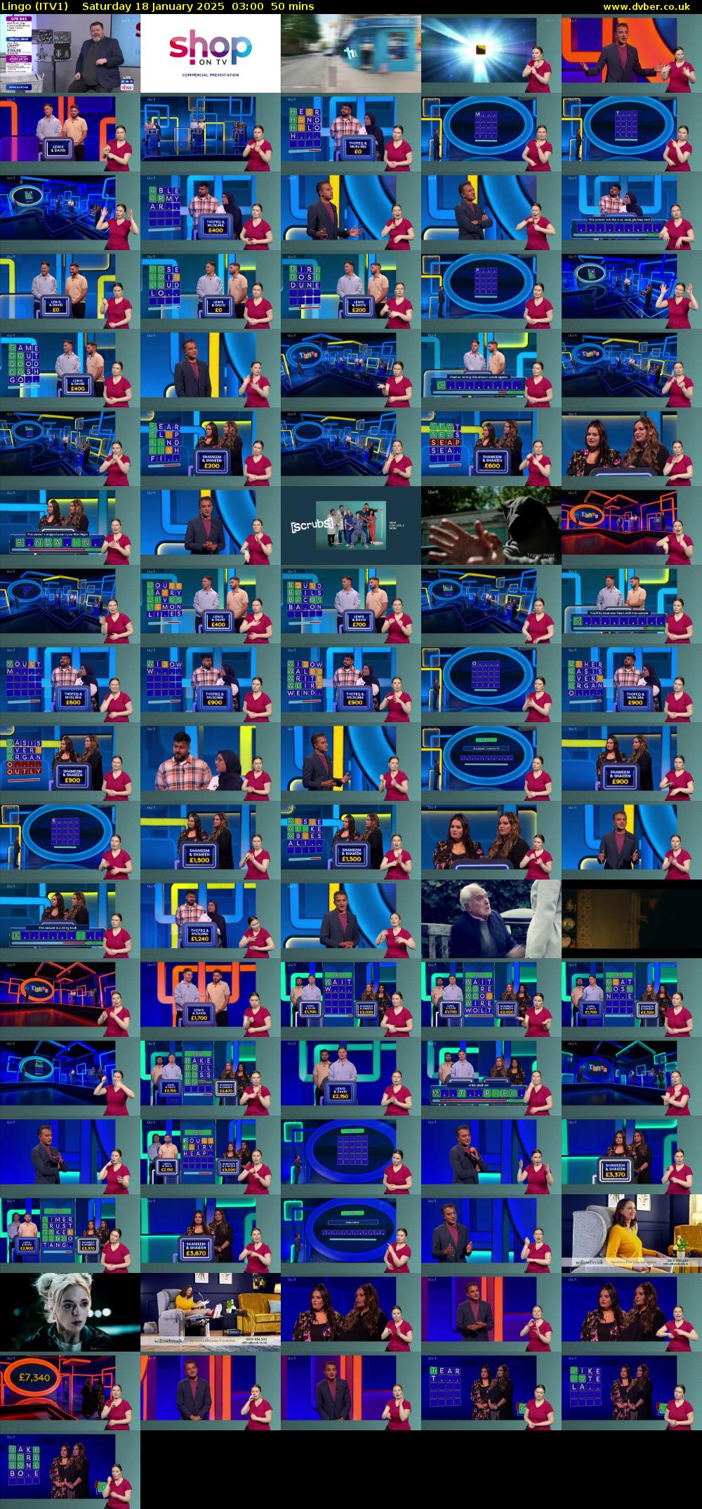 Lingo (ITV1) Saturday 18 January 2025 03:00 - 03:50