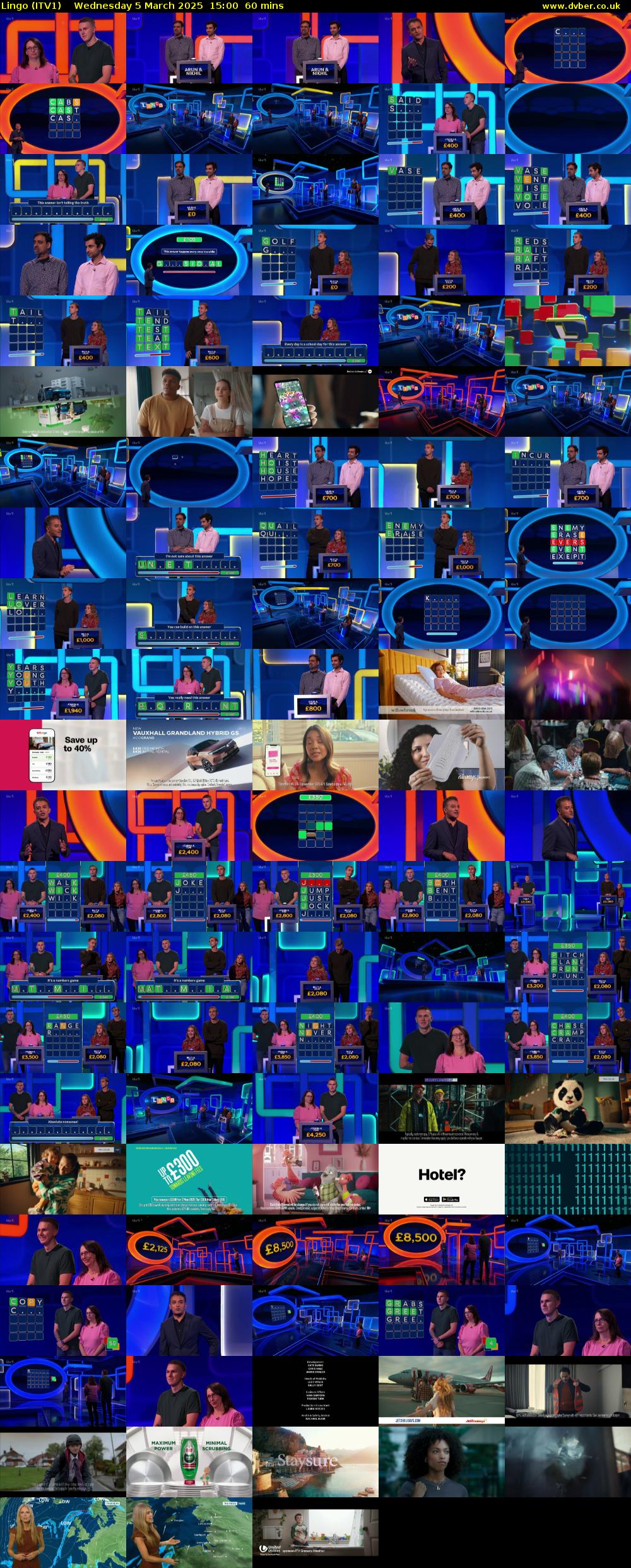 Lingo (ITV1) Wednesday 5 March 2025 15:00 - 16:00