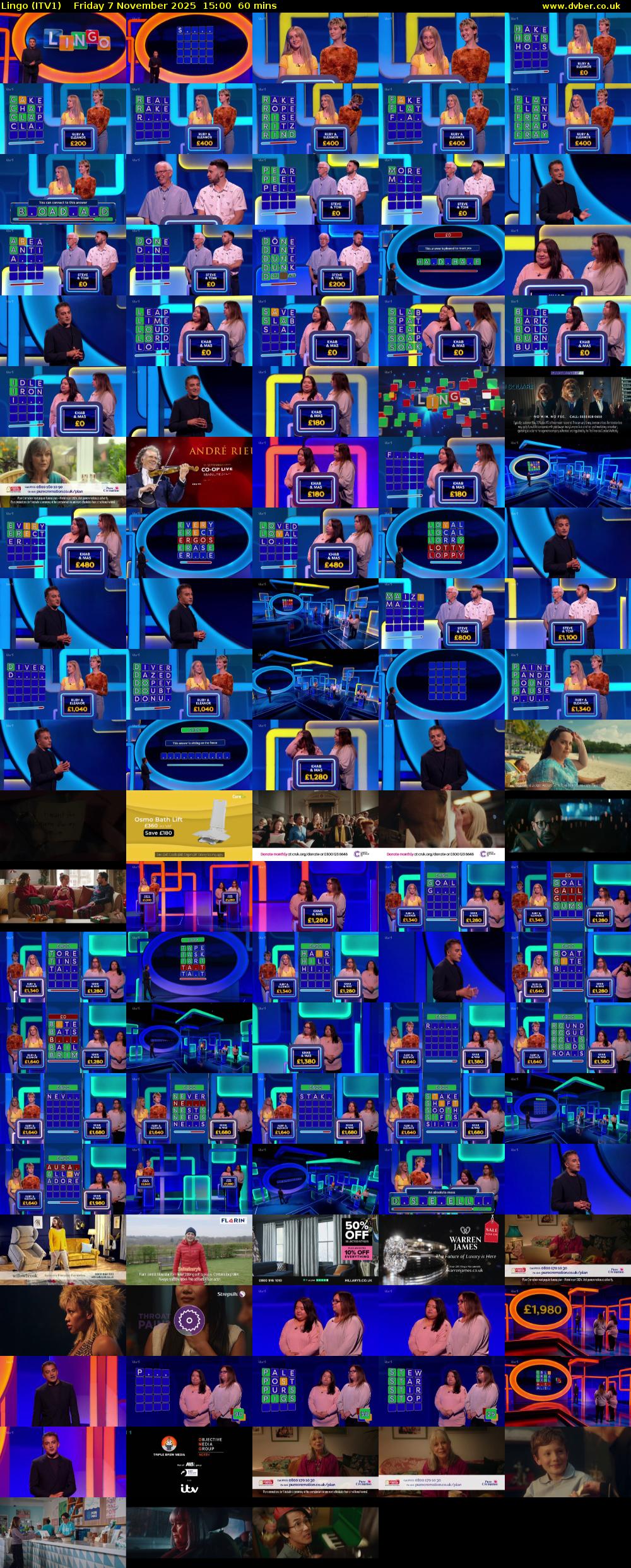 Lingo (ITV1) Friday 7 November 2025 15:00 - 16:00