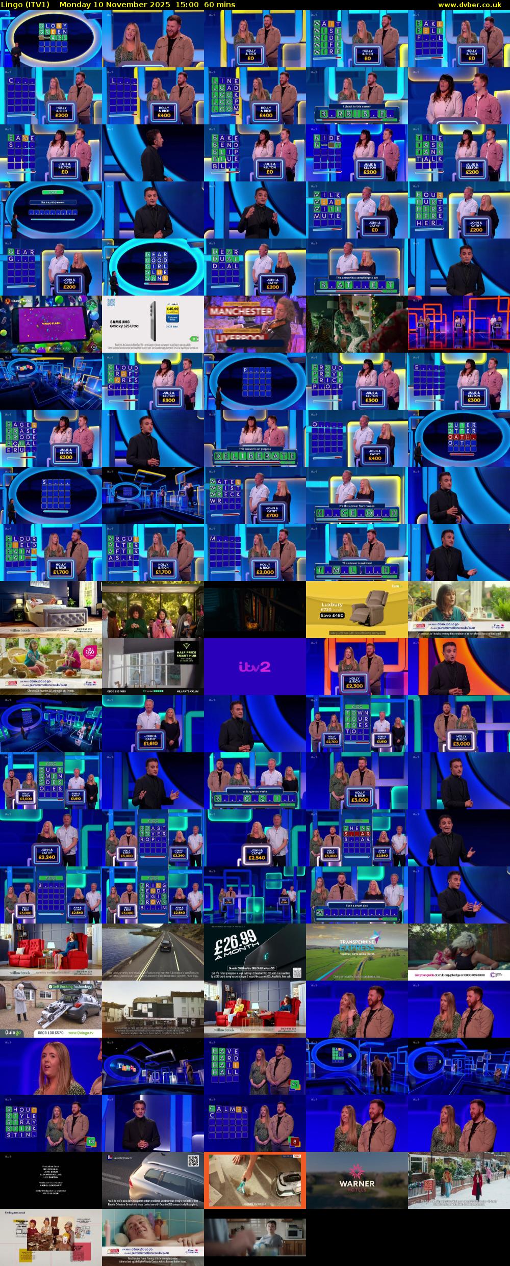 Lingo (ITV1) Monday 10 November 2025 15:00 - 16:00