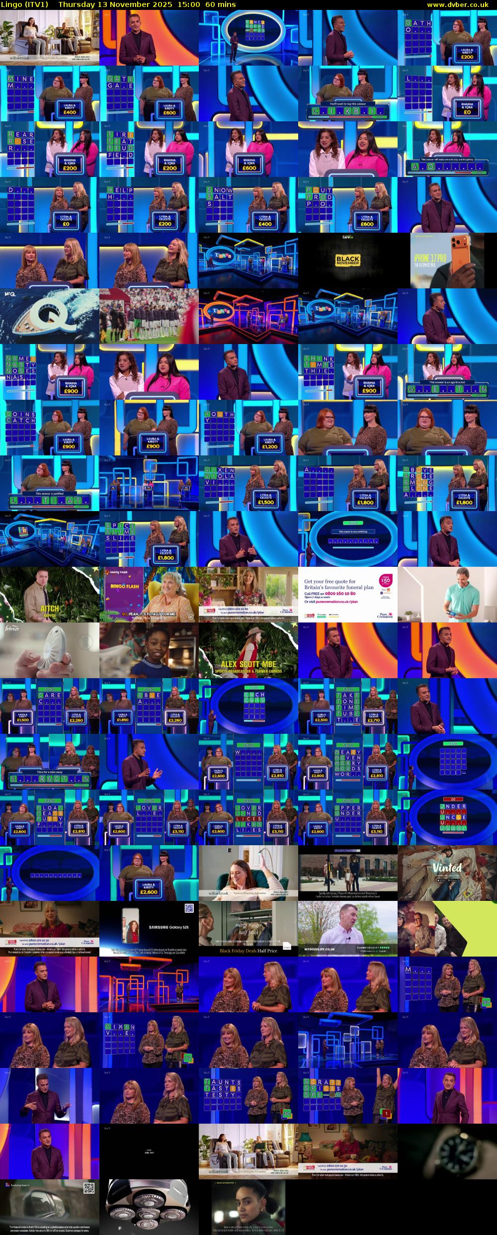 Lingo (ITV1) Thursday 13 November 2025 15:00 - 16:00