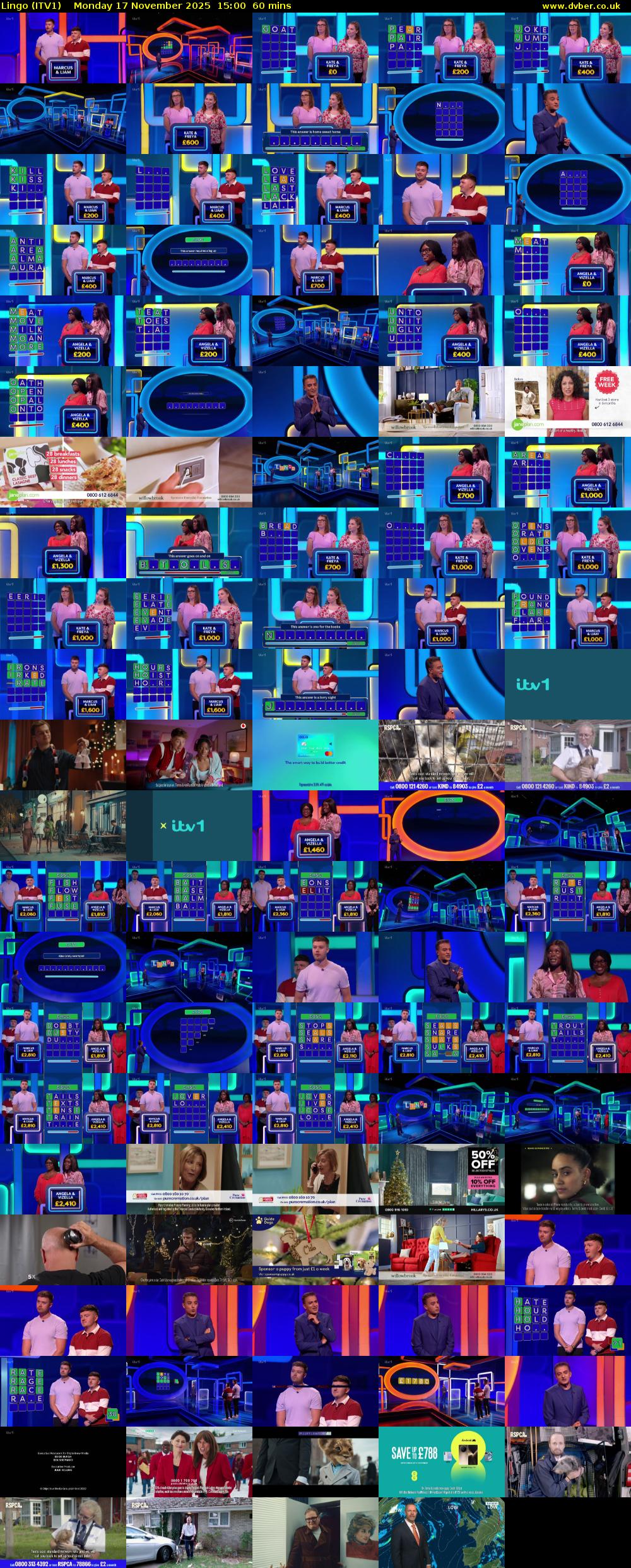 Lingo (ITV1) Monday 17 November 2025 15:00 - 16:00