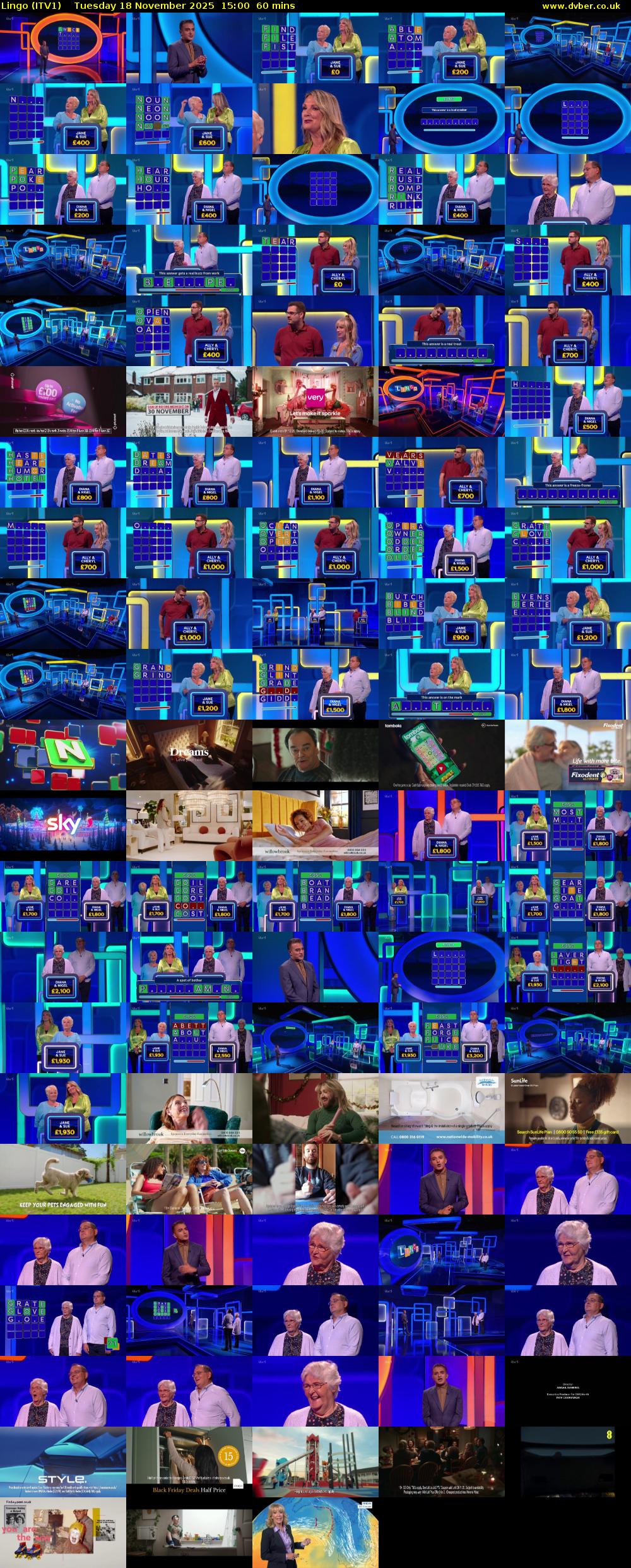 Lingo (ITV1) Tuesday 18 November 2025 15:00 - 16:00