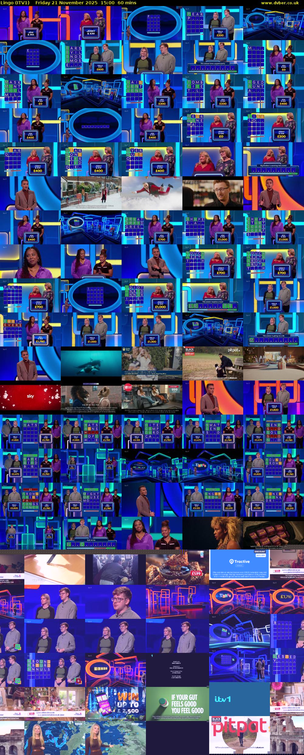 Lingo (ITV1) Friday 21 November 2025 15:00 - 16:00