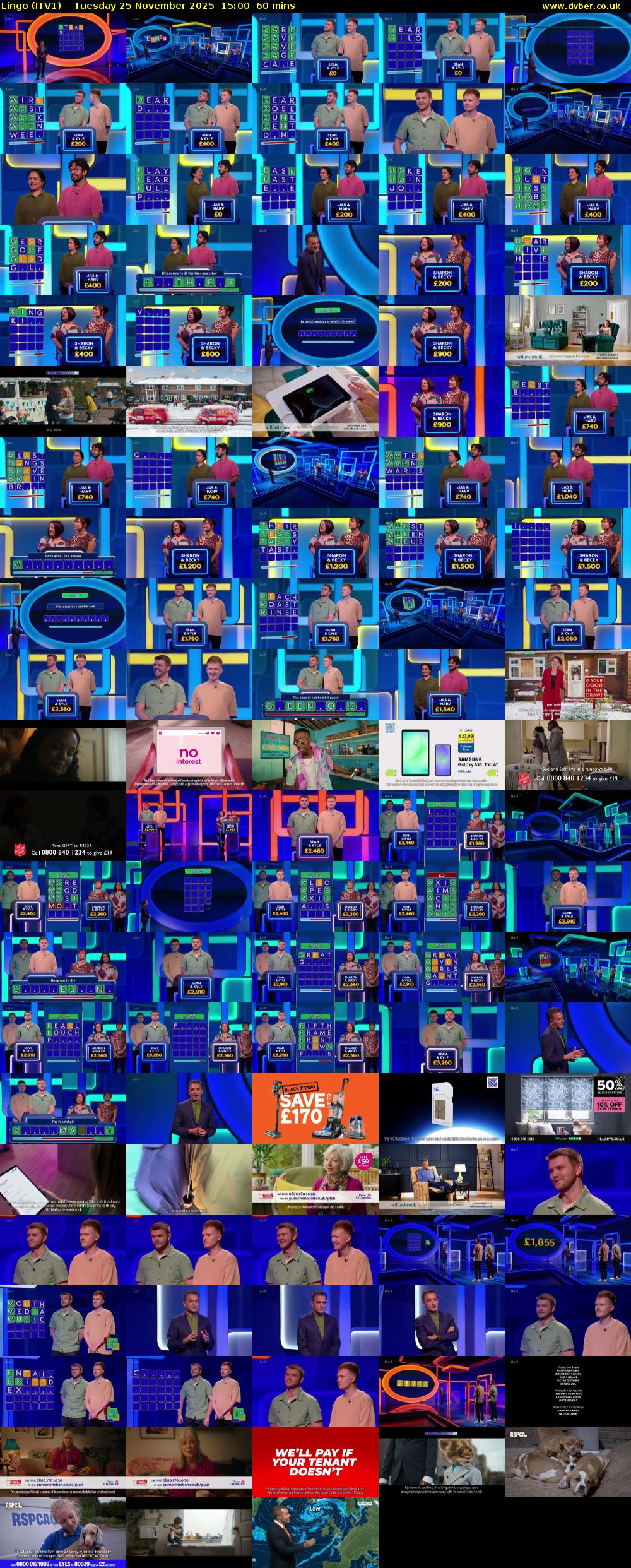 Lingo (ITV1) Tuesday 25 November 2025 15:00 - 16:00