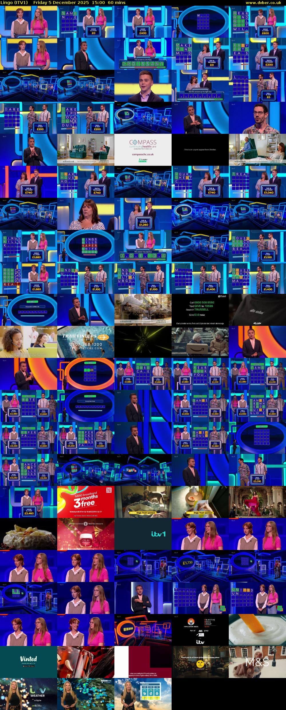Lingo (ITV1) Friday 5 December 2025 15:00 - 16:00