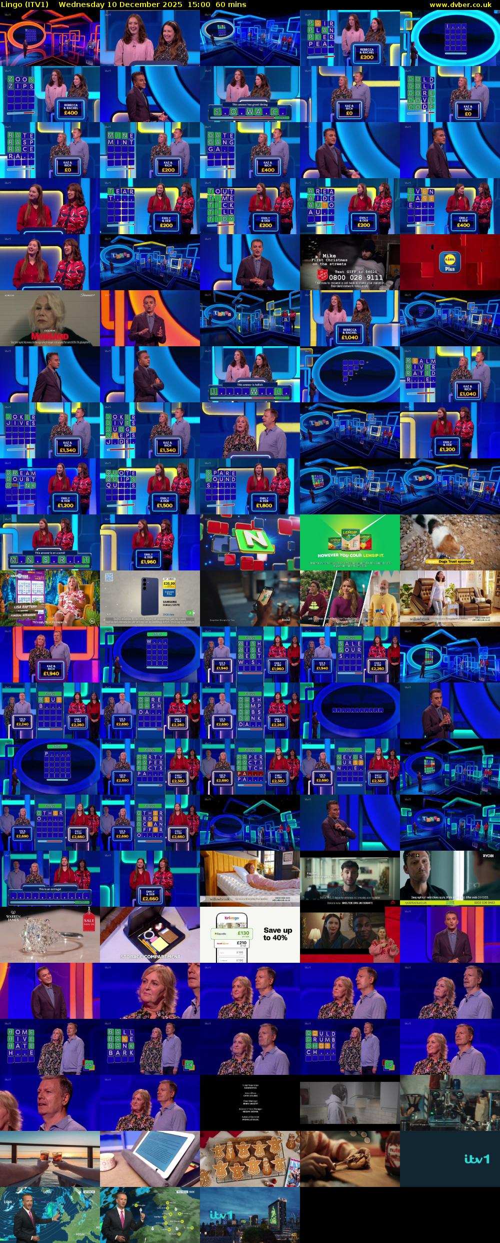 Lingo (ITV1) Wednesday 10 December 2025 15:00 - 16:00