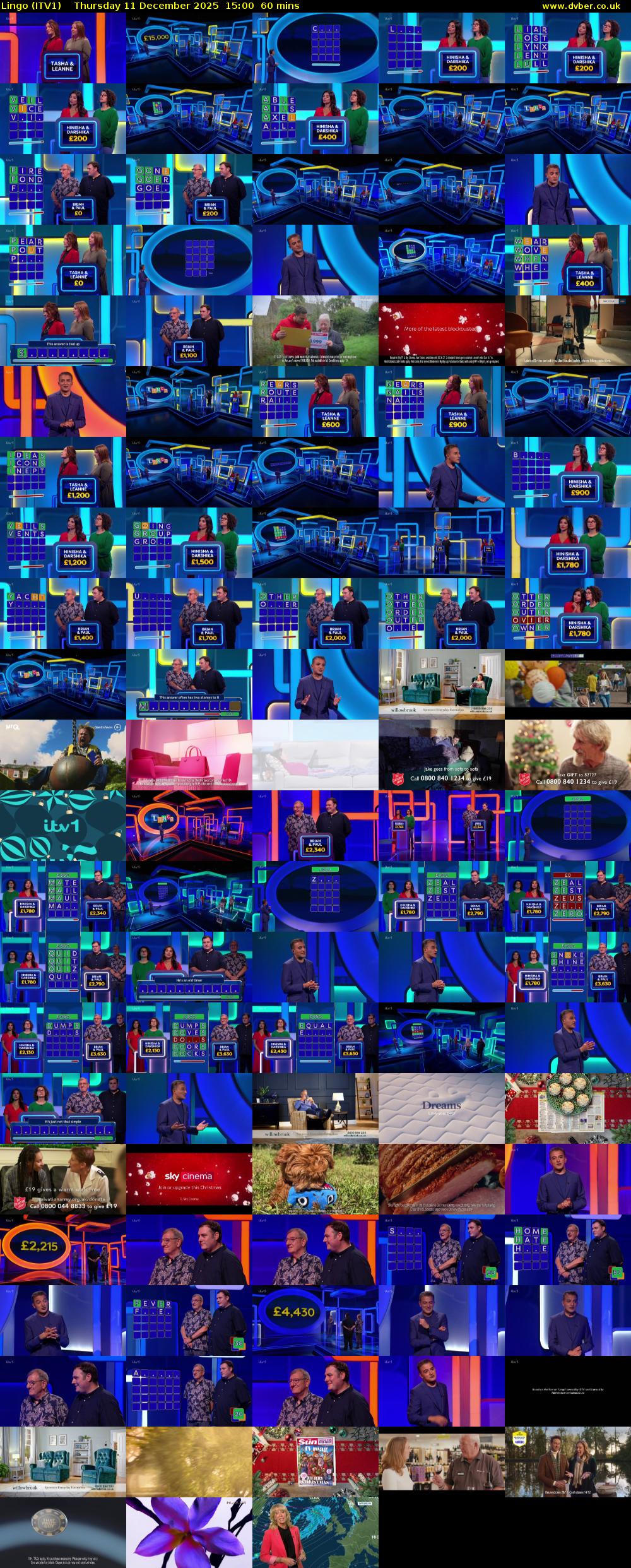 Lingo (ITV1) Thursday 11 December 2025 15:00 - 16:00