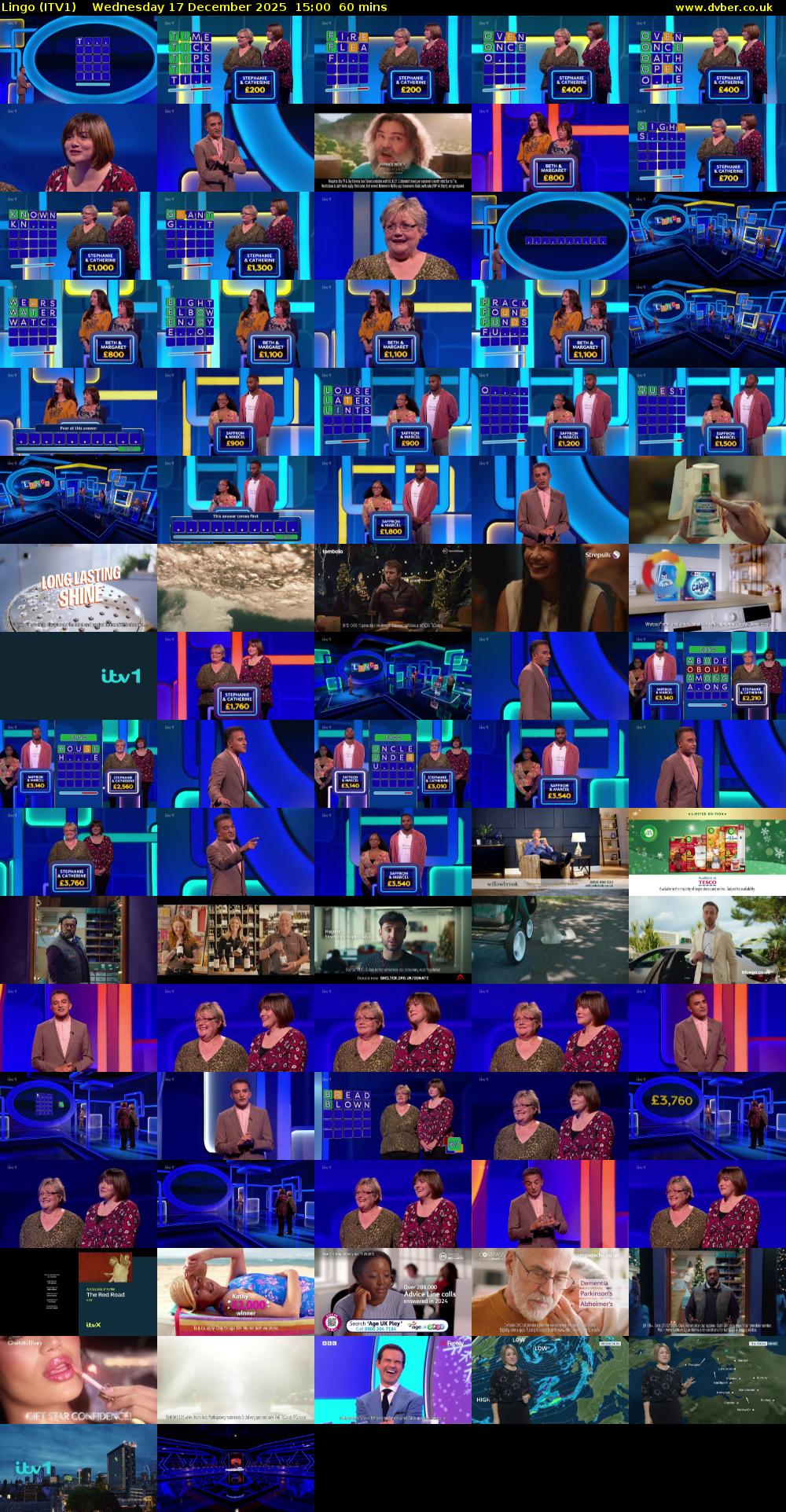 Lingo (ITV1) Wednesday 17 December 2025 15:00 - 16:00