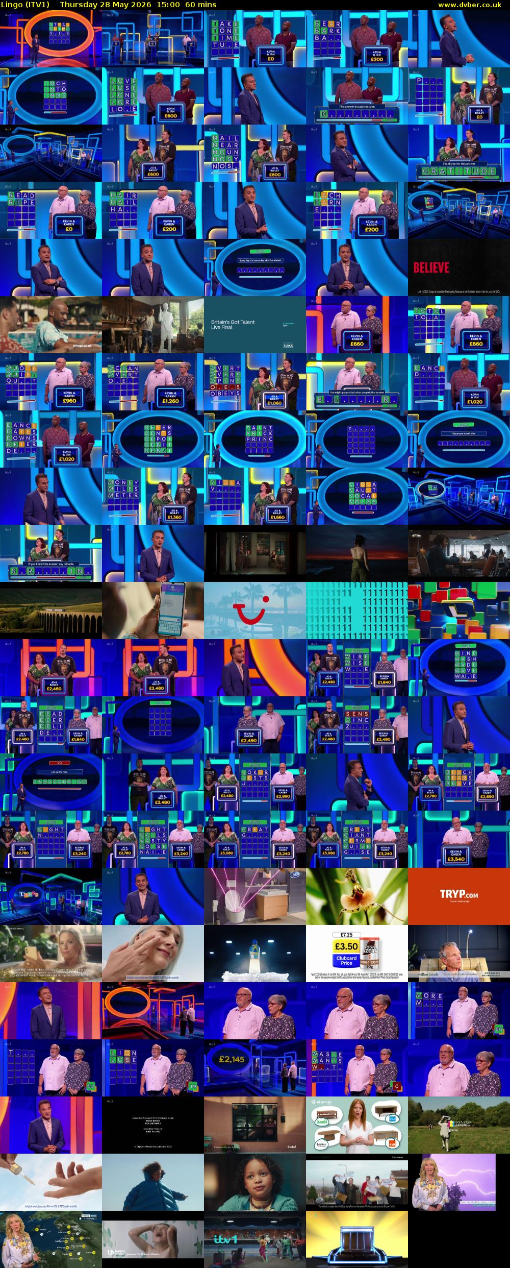 Lingo (ITV1) Thursday 28 May 2026 15:00 - 16:00