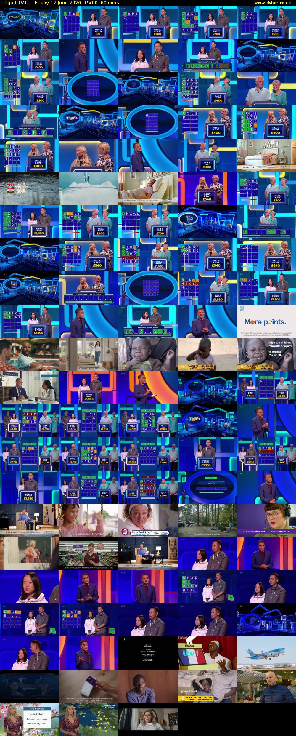 Lingo (ITV1) Friday 12 June 2026 15:00 - 16:00