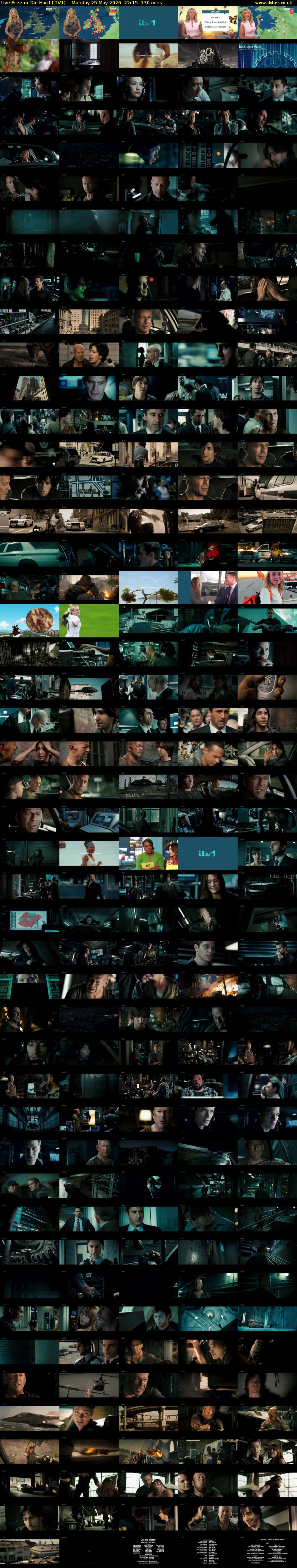 Live Free or Die Hard (ITV1) Monday 25 May 2026 22:15 - 00:25