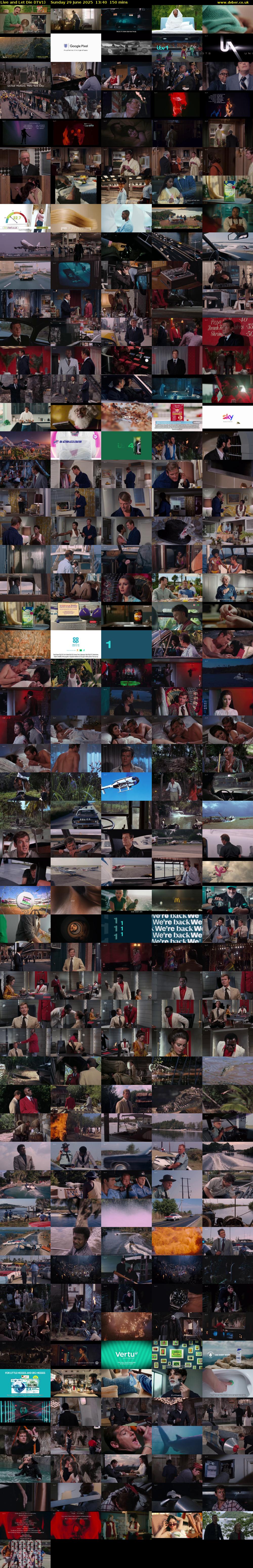 Live and Let Die (ITV1) Sunday 29 June 2025 13:40 - 16:10